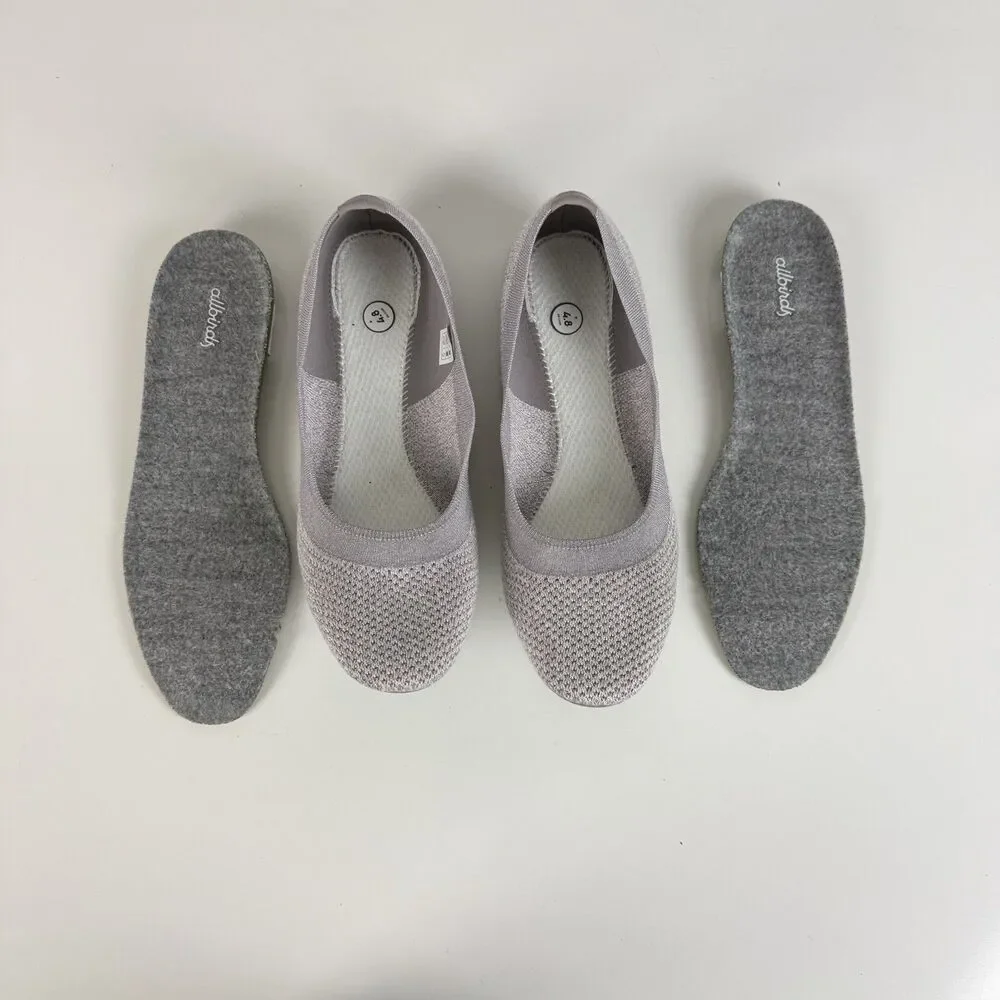 Allbirds Tree Breezer Ballet Flats Wool Knit Women US 10 Washable Hazy Mauve